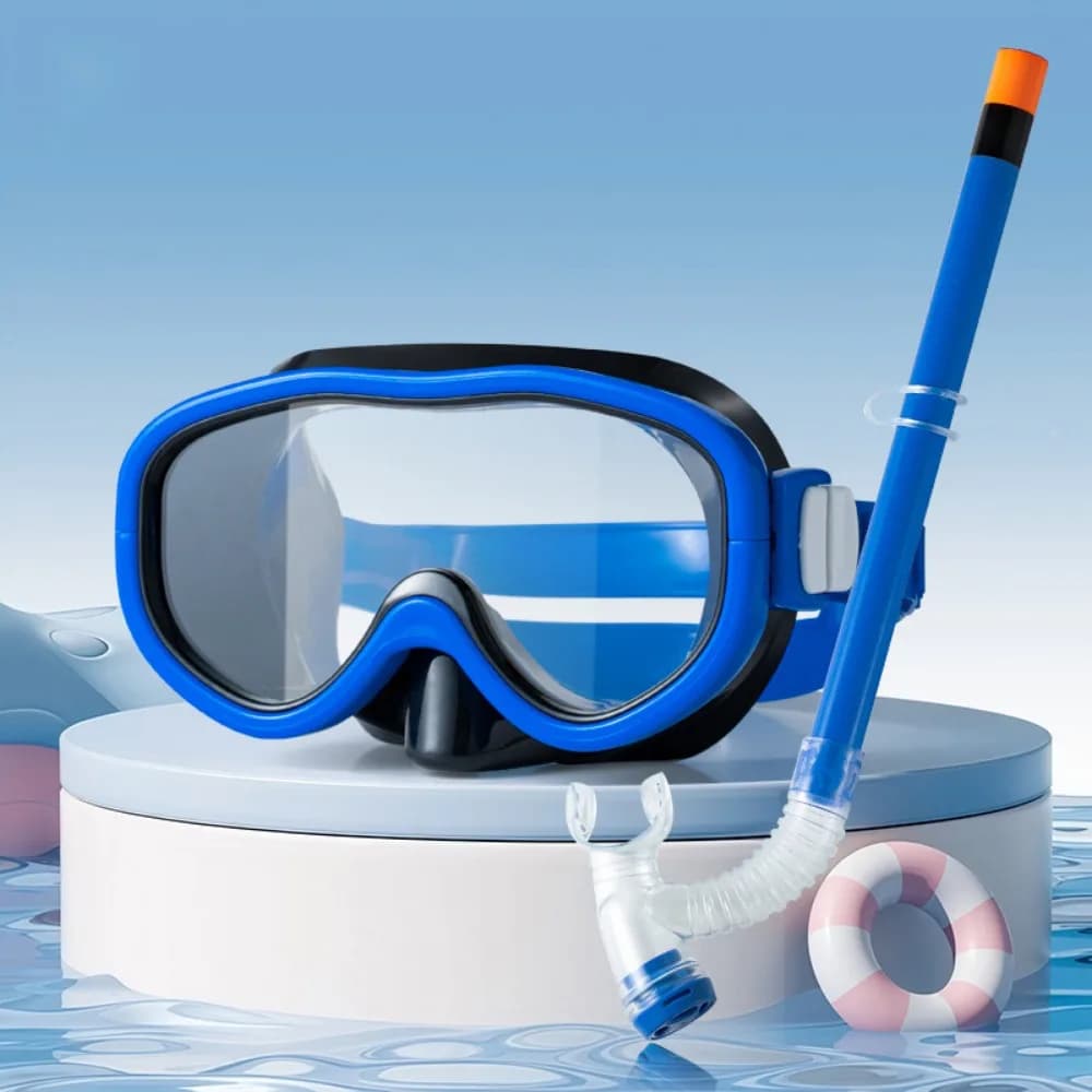 Eyewear Kid Snorkel Set Anti-fog Waterproof Kids Snorkeling Goggles Professional UV Protection Kids Swimming Goggles