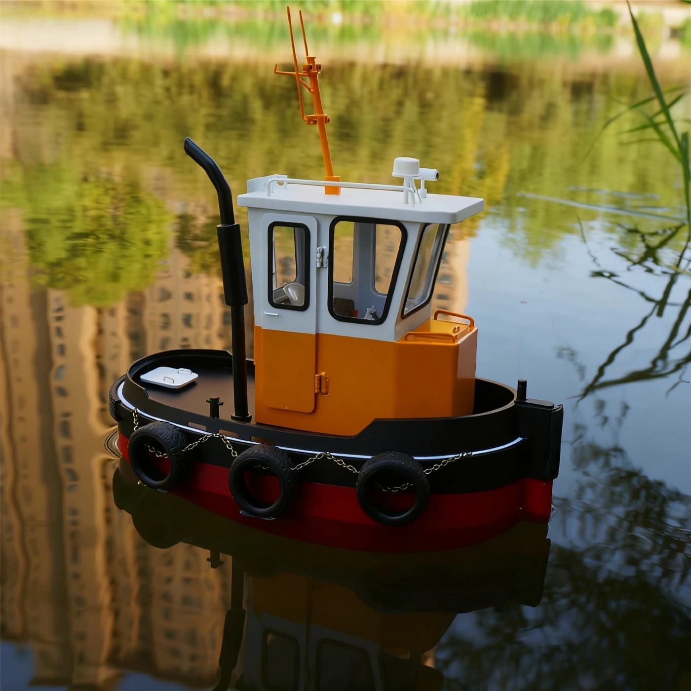 1/18 RC Navi 22 centimetri Simulazione Q1 Telecomando Tugboat Coppia elevata 180 Motore RC Schiffe Modello Kit Nave Giocattolo