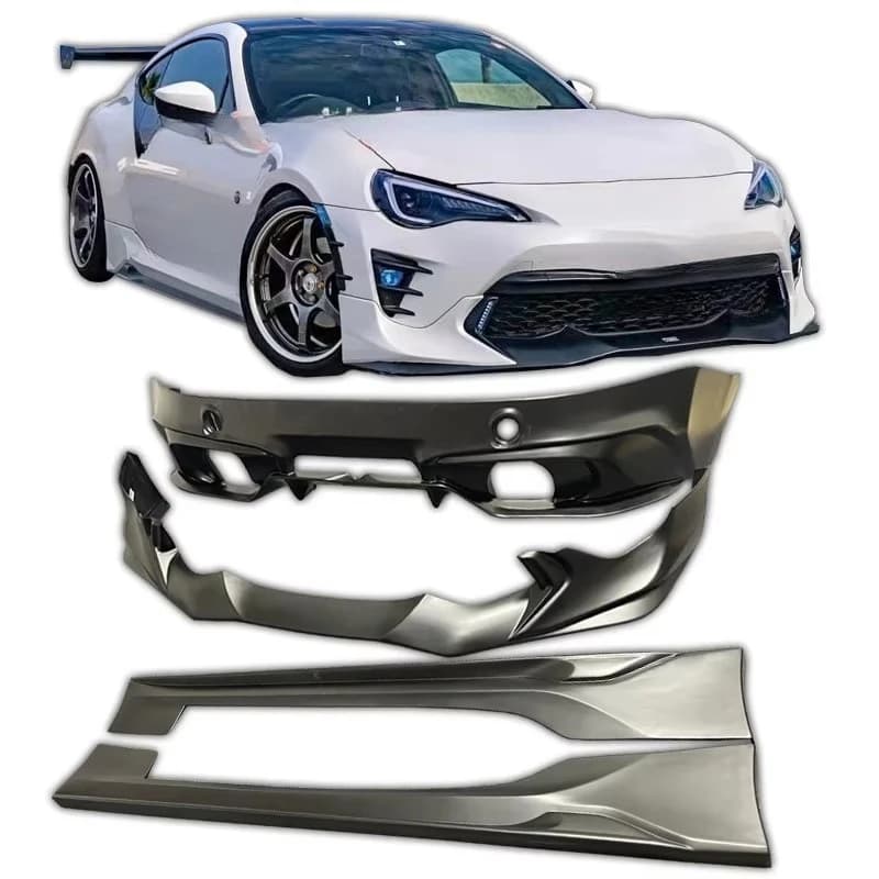 Kit Carrozzeria GT86 2017-2021: Spoiler Anteriore, Diffusore Posteriore, Minigonne Laterali e Paraurti