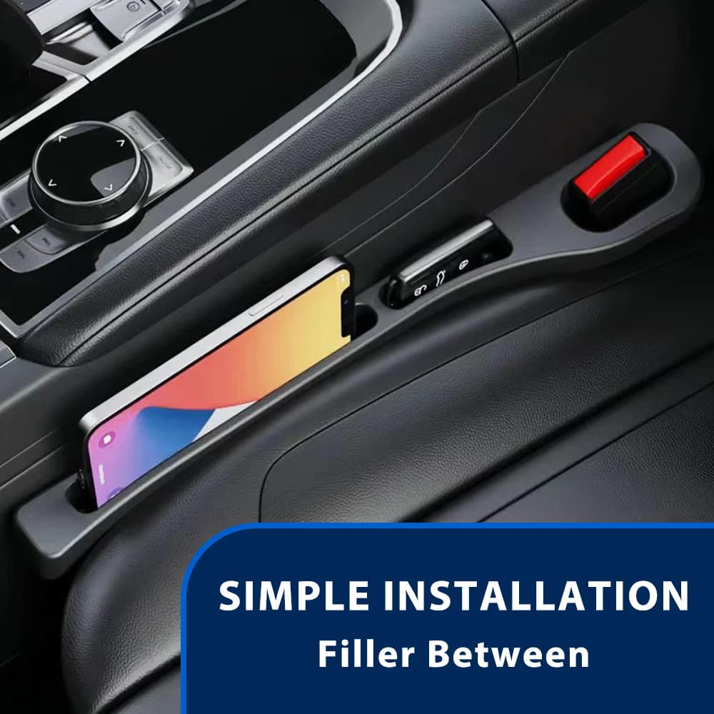 2X Riempitore per seggiolino auto tra i sedili Console Organizer Scatola di fessure Decorazione interna Accessori auto per Tesla Model 3 YSX