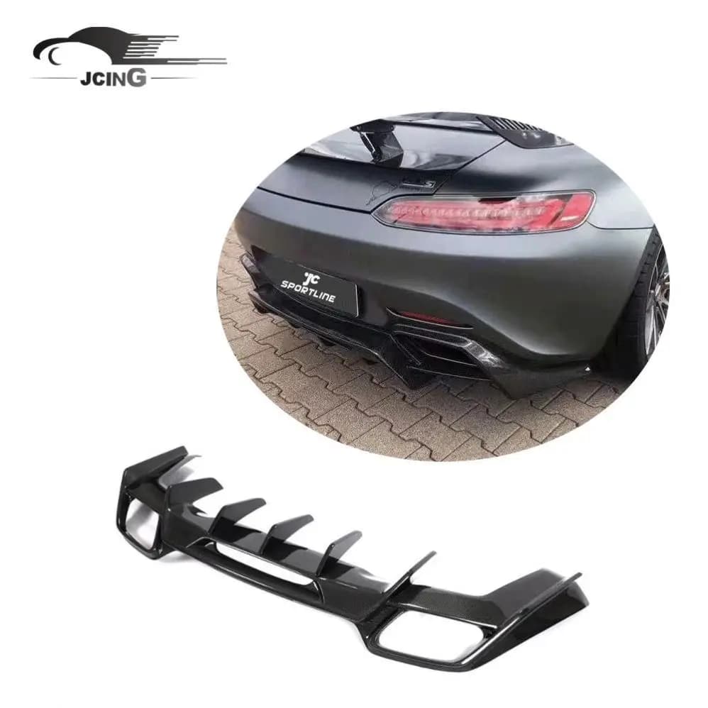 Suitable for Mercedes-benz AMG GT S 2015-2018 Rear bumper diffuser C190 in real carbon fiber