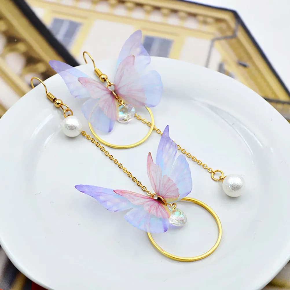 Colorful Butterfly Pendants, Premium Material, Unique Design, Attractive Gift for Women, Birthdays, Festivals, Weddings, Special Occasions