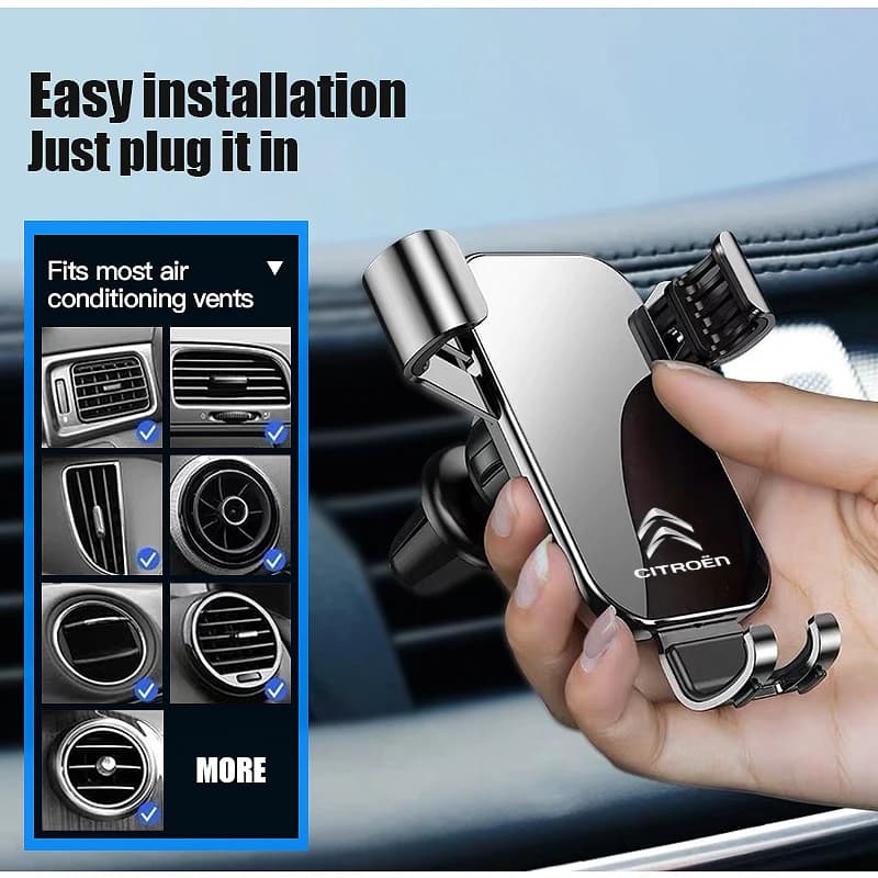 Supporto GPS per telefono da auto 2026 Hot Car Sticker per Citroen C3 C5 AIRCROSS C5X C4 Cactus PICASSO e-C3 e-C4 C1 C-Crosser