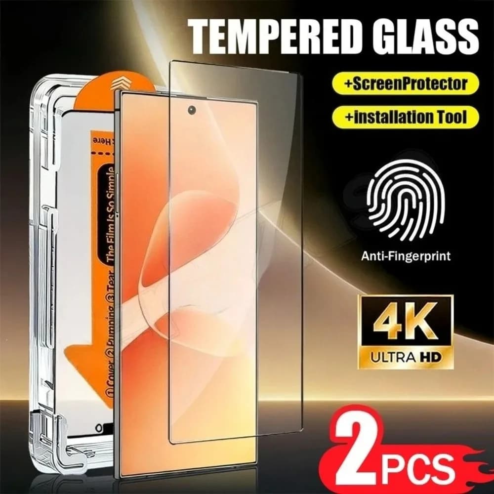 2 Pezzi Vetro Temperato Ultra HD per Samsung Galaxy S26 S25 S24 Ultra S23 S22 S21 Plus S25 S24 FE Protezione con Installazione One-Click