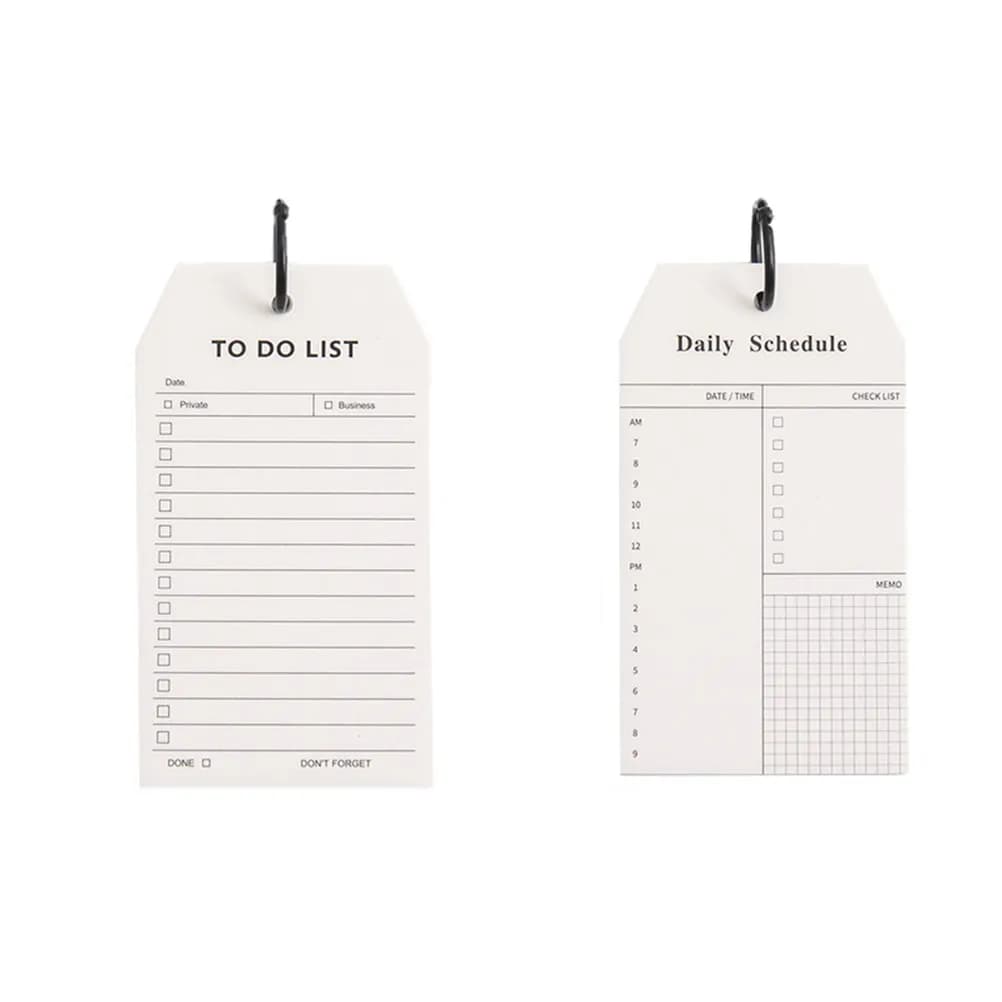 Set di 4 Quaderni da Parete a Anelli, Ecologici, per Pianificazione Giornaliera, Memo, Diario di Viaggio, Cancelleria per Ufficio