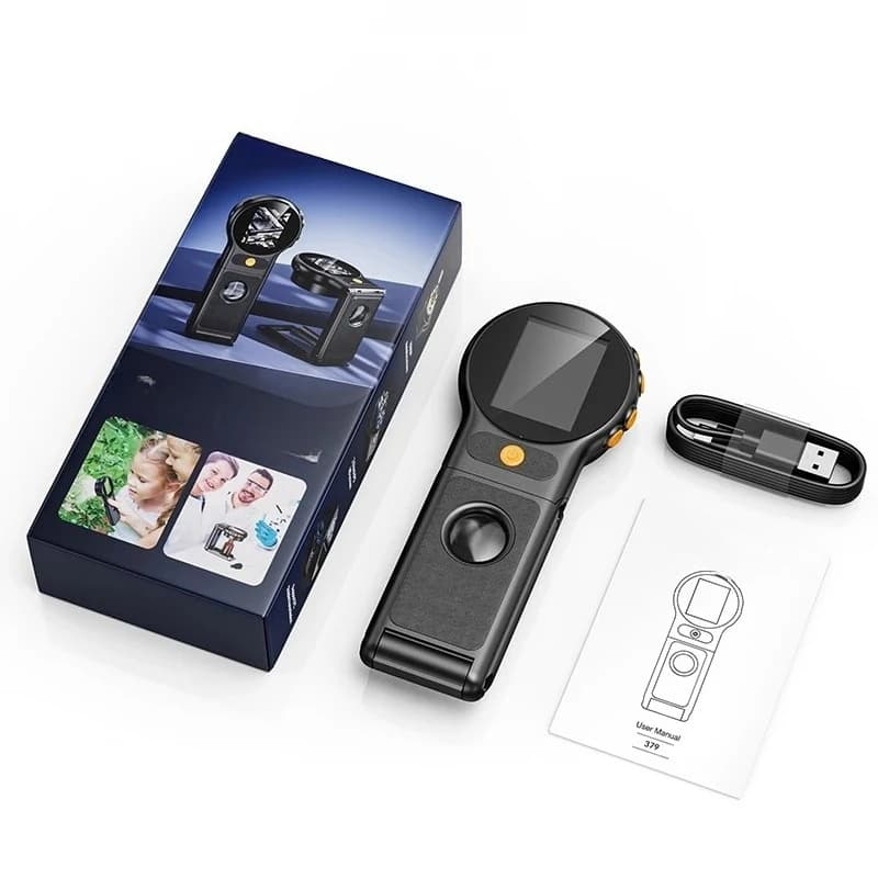 Microscopio digitale portatile con messa a fuoco automatica 500X 8 LED Lente d'ingrandimento video pieghevole da 2 MP Lente d'ingrandimento con lente AF per riparazione elettronica di monete