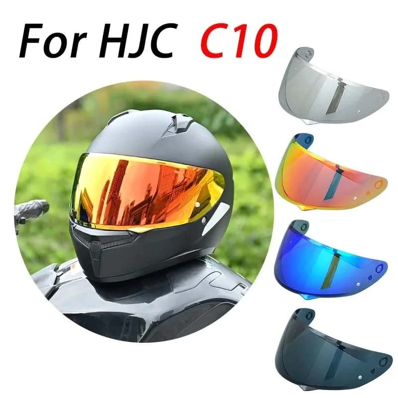 C10 Casco Moto Visiera Lente per HJC C10 Sostituire Anti-UV Anti-Graffio Antipolvere Vento Scudo Occhiali protettivi Accessori