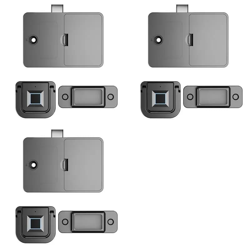 N13R-(Durable) 3X Smart Drawer Fingerprint Lock Fingerprint Lock Home Locker Lock Office Furniture Electronic Cabinet Lock Bedsi