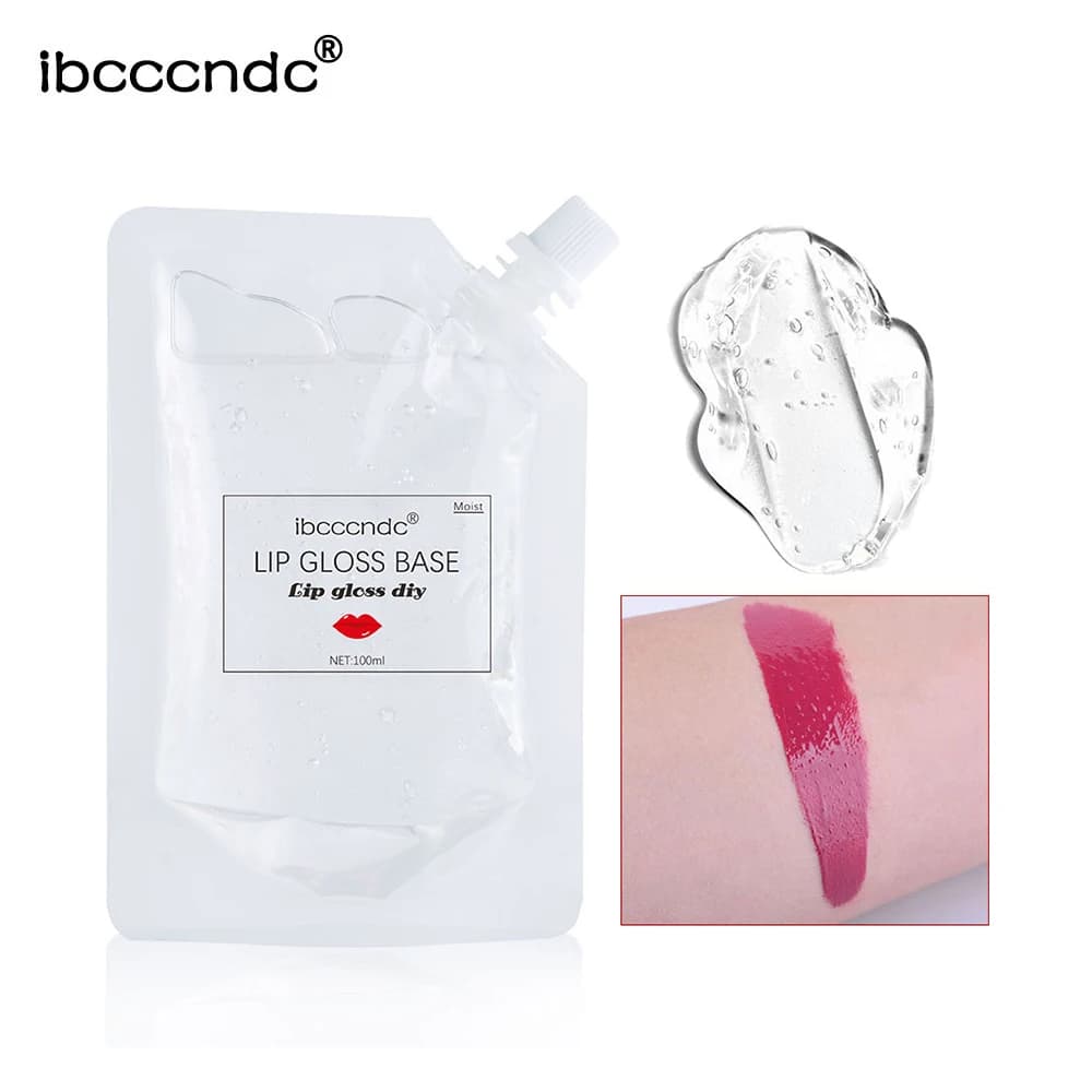 100ml Clear Transparent Lip Gloss Base Lotion Texture Moisturizing Non-stick Cup DIY Handmade Lip Glaze Lipstick Raw Material Safe Gentle Cosmetic Lip Makeup Base