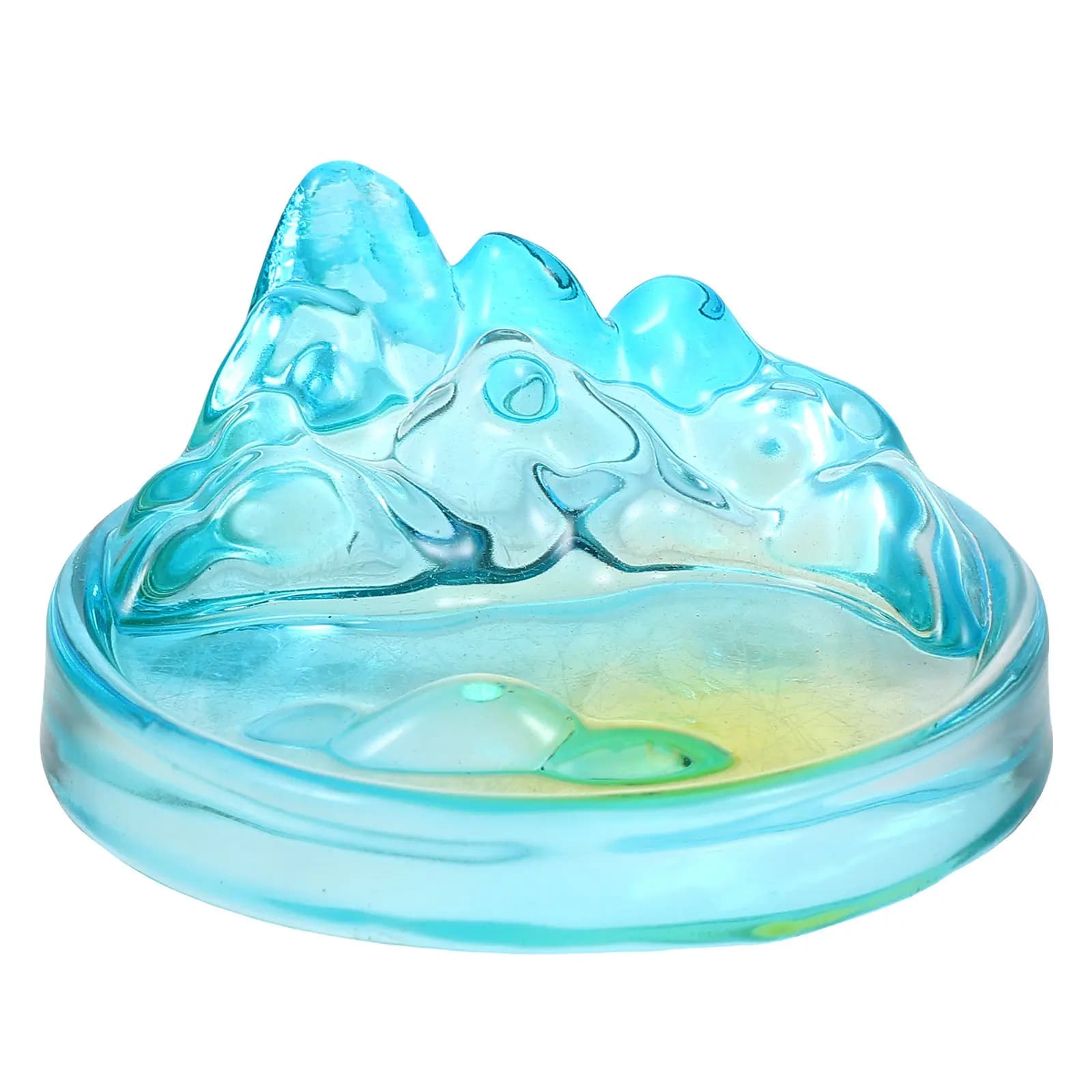 Circular Glass Ink Dish Plate Ink Storage Holder Brush Rest for Chinese Calligraphy Sumi Painting Watercolor Drawing Practice