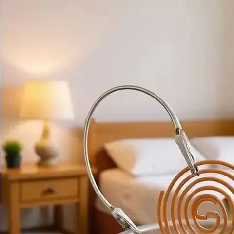 Porta-bobina per zanzare Cartella per foto Porta carte per etichette Clip per bobina per zanzare a doppia estremità in metallo Supporto per clip per incenso rotto portatile