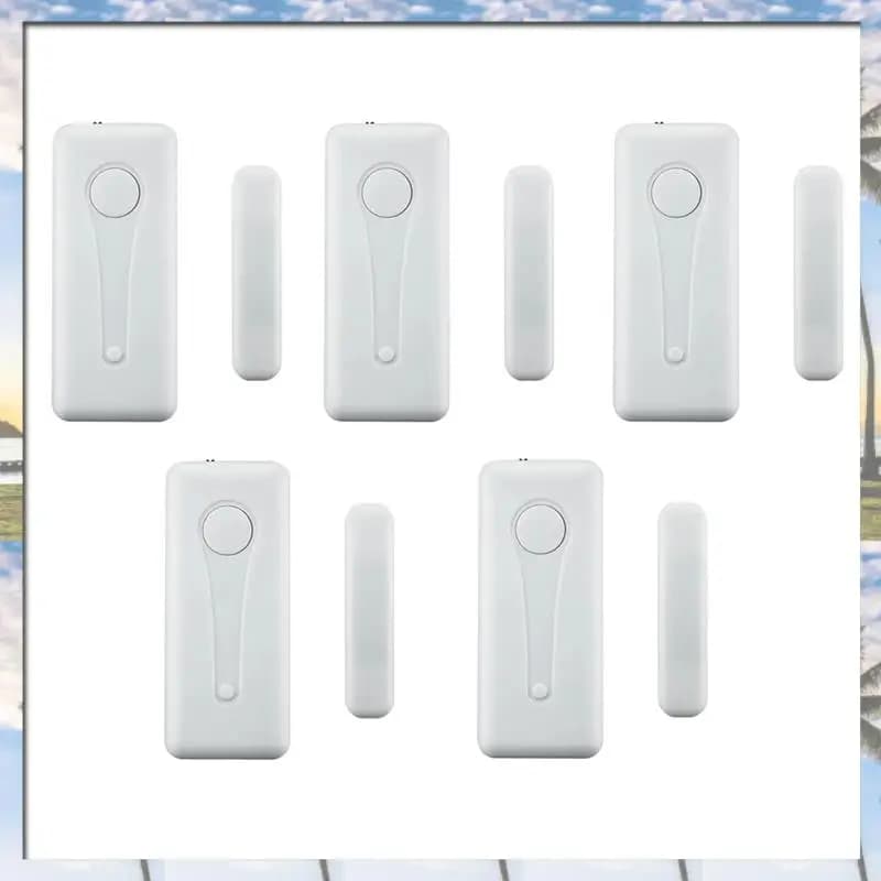 Sistema di Allarme Antifurto Wireless 433Mhz con Sensori Magnetici per Porte e Finestre, Kit di Sicurezza Domestica