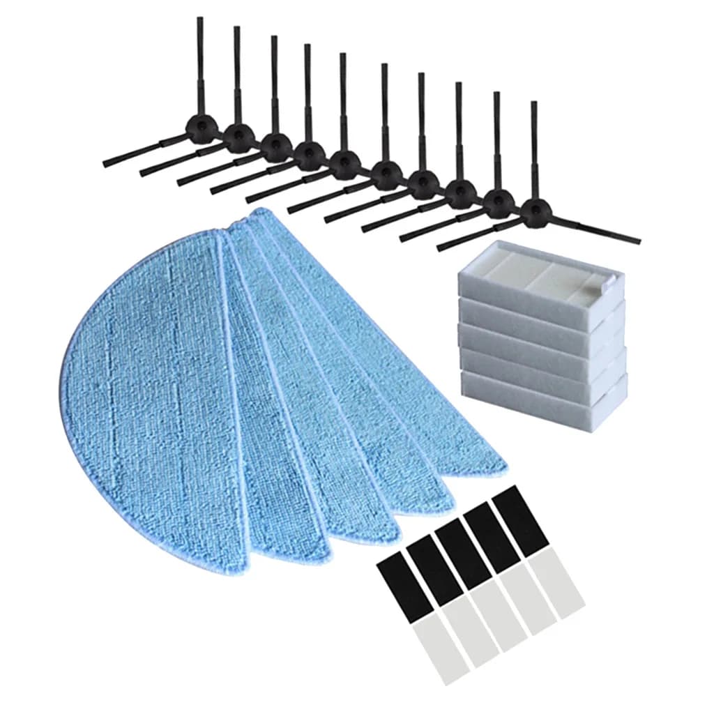 Accessorio per aspirapolvere robot Kit di sostituzione del panno per spazzola laterale in plastica HEPA per la pulizia della casa Ilife V3 V5