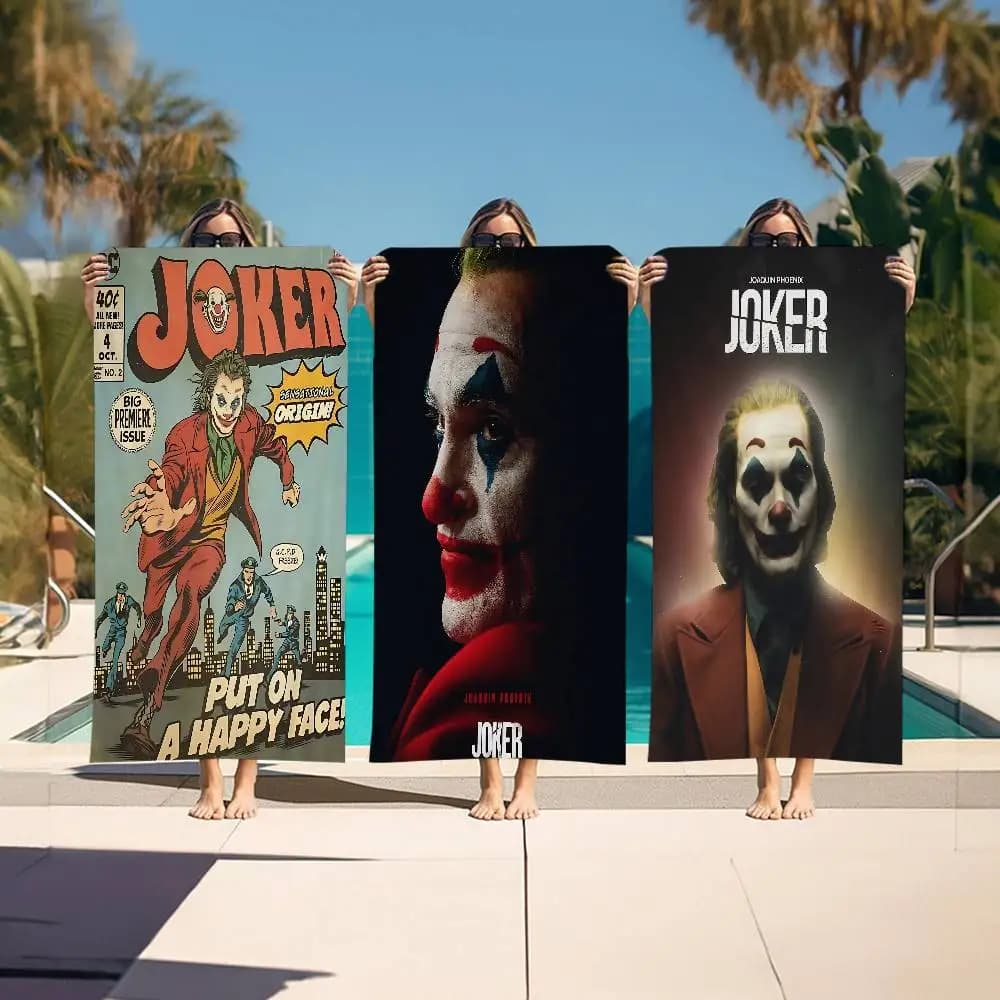 Thriller J-Joker Big Microfiber Beach Towels Quick Dry Towel Sand Beach Towels Pool Towel for Travel Swim Pool Yoga