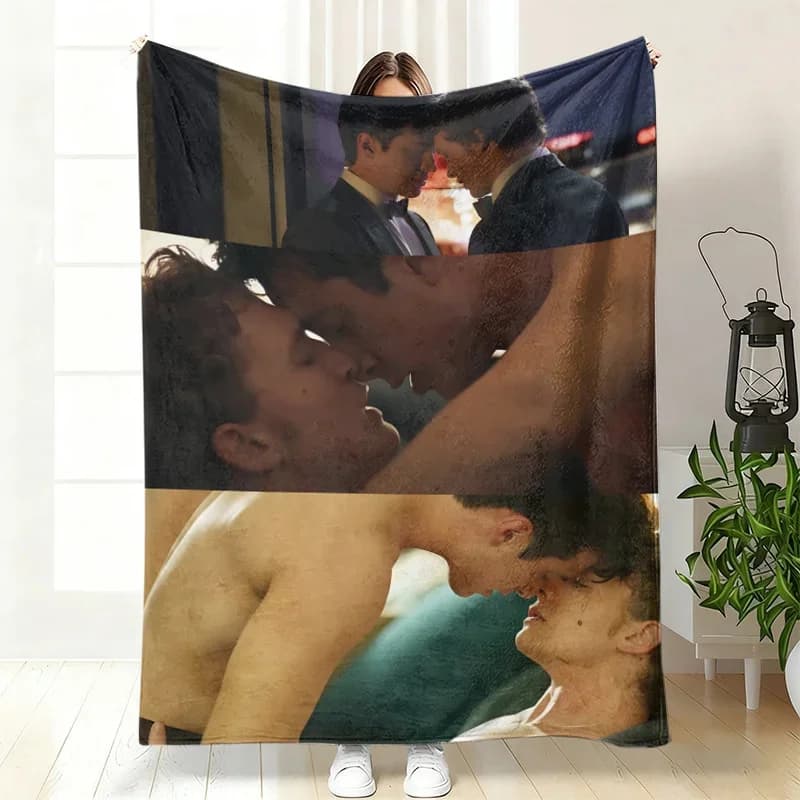 Coperta in pile di flanella stampata Heated Rivalry Llya Rozanov, calda e confortevole, per tifosi sportivi, adolescenti, letto, divano, regalo di Natale