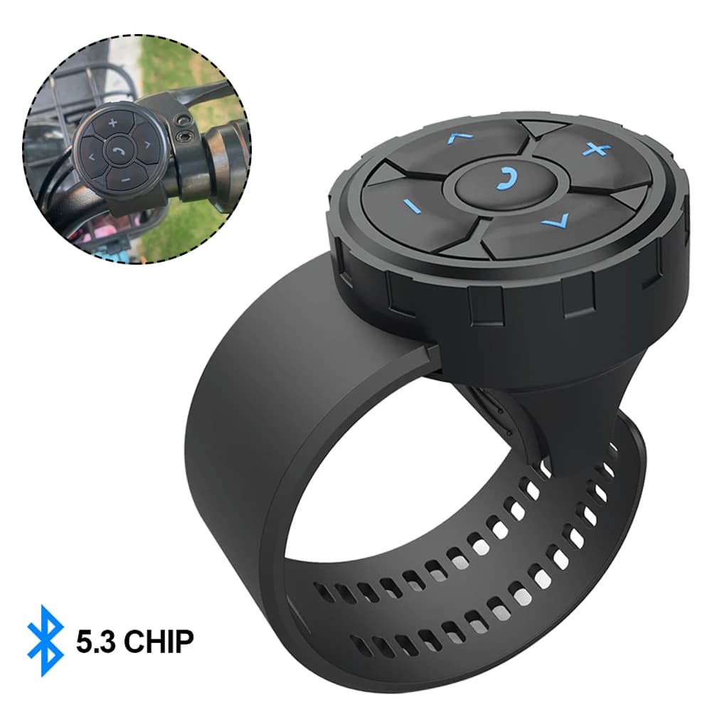 Wireless Bluetooth 5.3 remote control for motorcycle helmet handlebar bike Multimedia controller steering wheel buttons