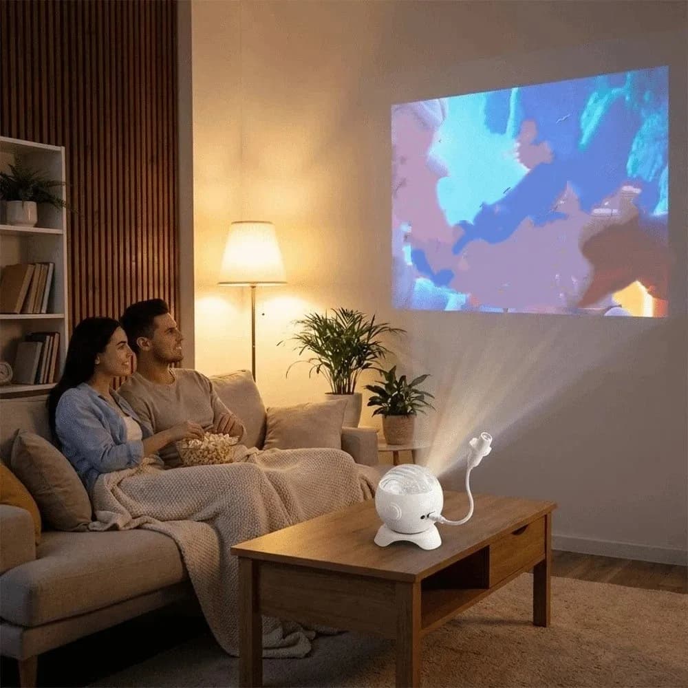 Bluetooth Speaker Star Projector Light RGB Northern Light 360 Rotatable Aurora Light Remote Control Planet Patterns