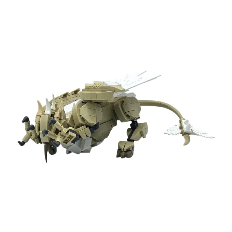 Set di Costruzioni MOC Griffin, Modello di Bestia Mitologica Alata, Mattoncini da Assemblare, Decorazione Espositiva, Giocattolo