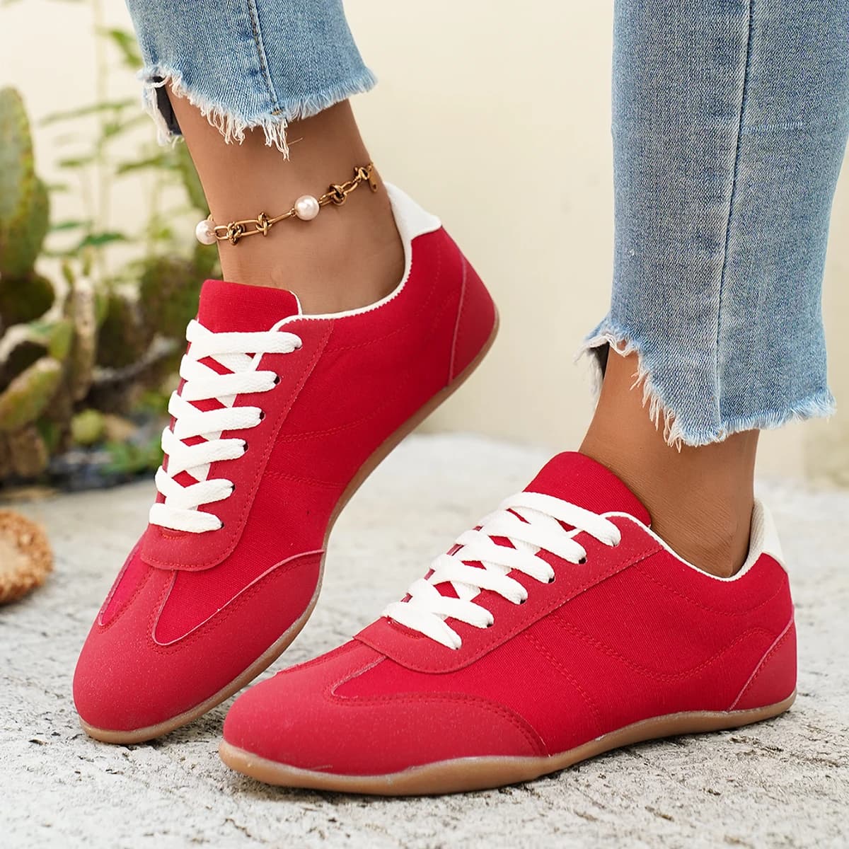 2026 New Women Flat Sneakers Non-slip Cow suede German Training Shoes Plus Size Spring and Autumn Retro Style female Shoes