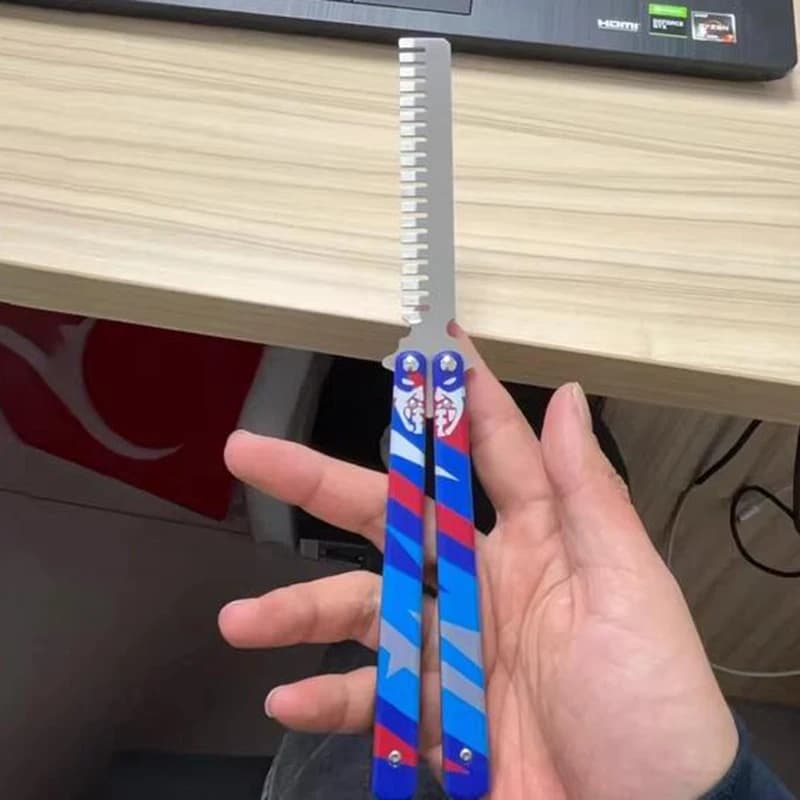 23 centimetri Valorant Gioco Periferico Arma Farfalla Pettine Go Vol 2 Melee Materiale Metallico Samurai Spada Modello Farfalla Pettine Giocattoli Regali
