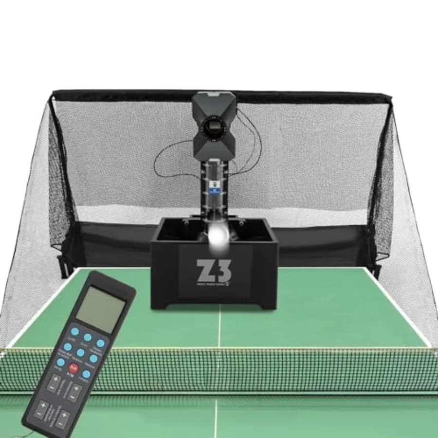 Macchina Automatica per Tennis da Tavolo con Rete e 100 Palline per Allenamento, Macchina Lanciapalline da Ping Pong 40mm+ in Nero