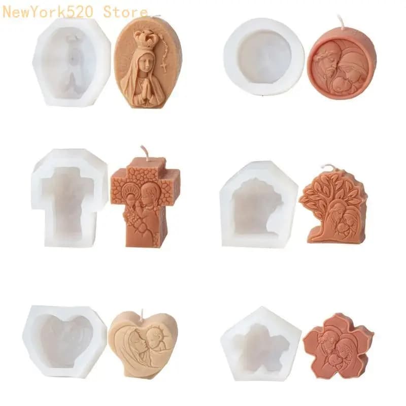 Silicone Molds for Epoxy Resin Soap Christmas Decoration N84C
