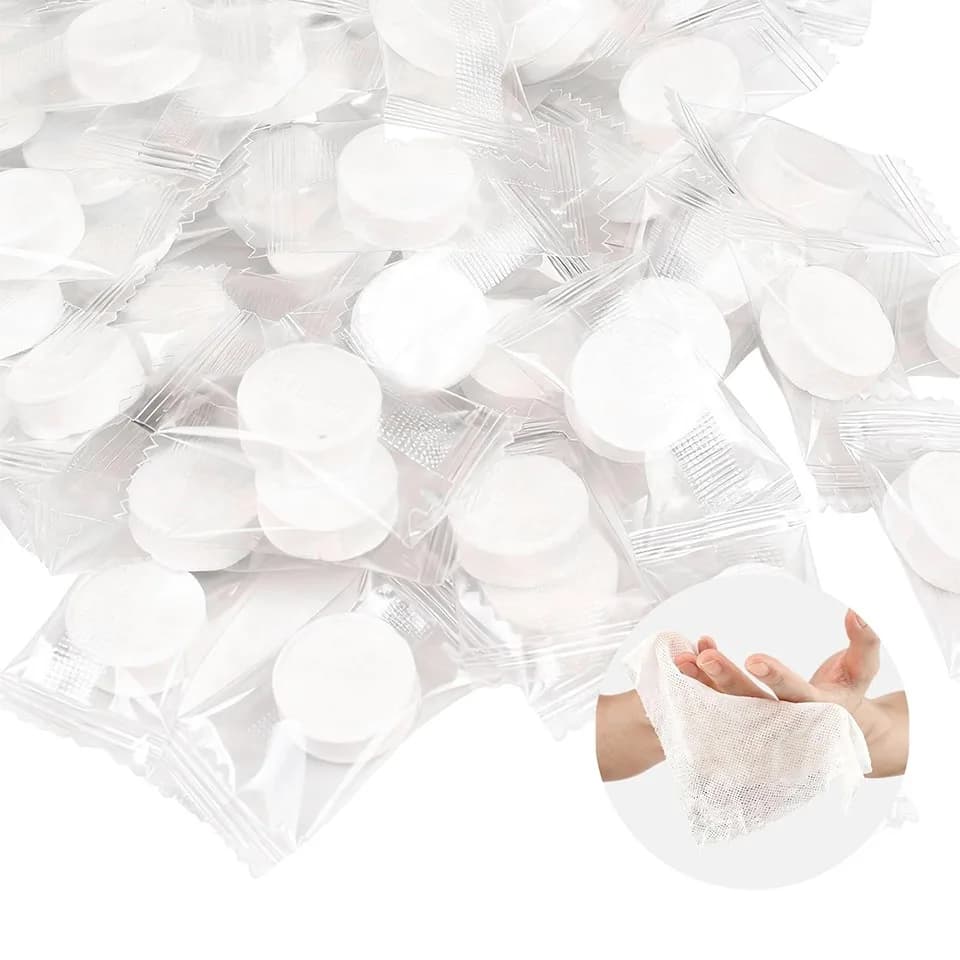 50/100PCS Disposable Compressed Towels Portable Travel Towels Face Cleaning Wipes Outdoor Camping Daily Use Tissues