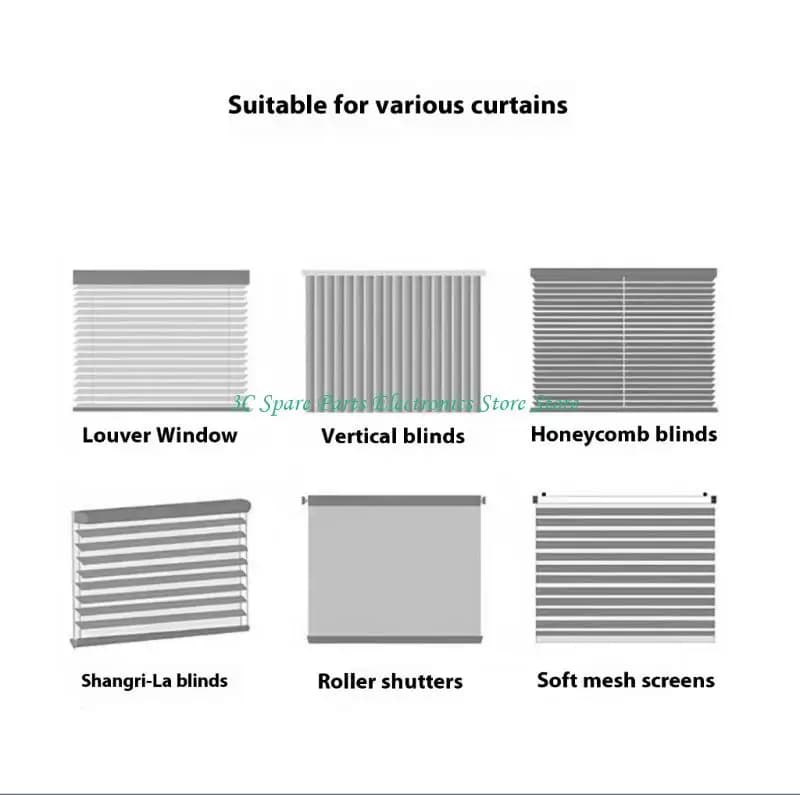 SZ Small Curtain Motor with Build In/External WiFi Stable Connection Remote Control Curtain Motor Quick Fixing for Home