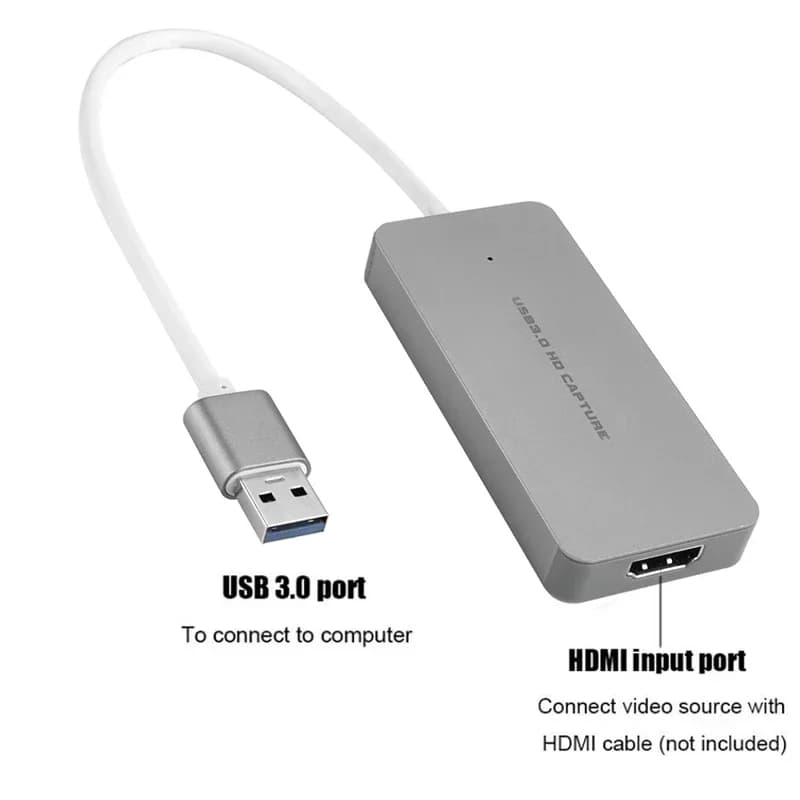 Real USB 3.0 HDMI Video Capture Card 4K 30Hz Input 1080P 60fps registrazione Full HD per Nintendo Switch Camera PS4 PS5 Laptop PC