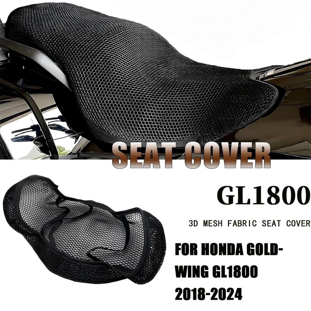 Per Honda Goldwing GL1800 2018-2024 Accessori moto Sedile Protezione solare 3D Cuscino in rete traspirante Coprisedile antiscivolo