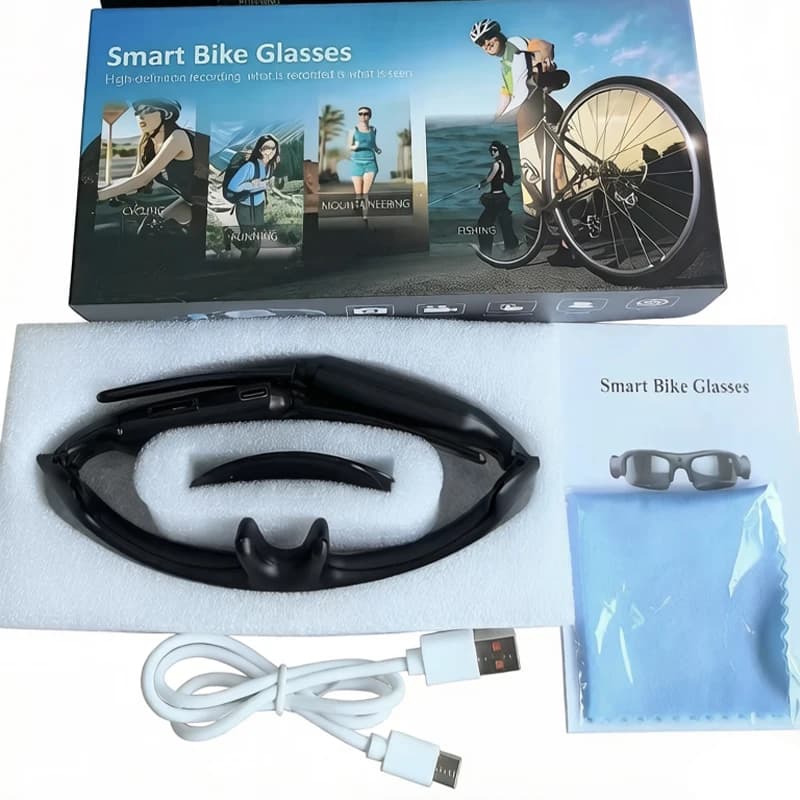 HD 1080P Glasses WIFI Camera Outdoor Bicycle Motorcycle Security Protection Sunglasses Video Camera Smart Glasses Sports Camera