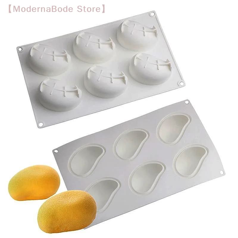 Stampo in silicone serie Creative Fruit a forma di mango per dolci, mousse al cioccolato, gelato, dessert, antiaderente, per pasticceria