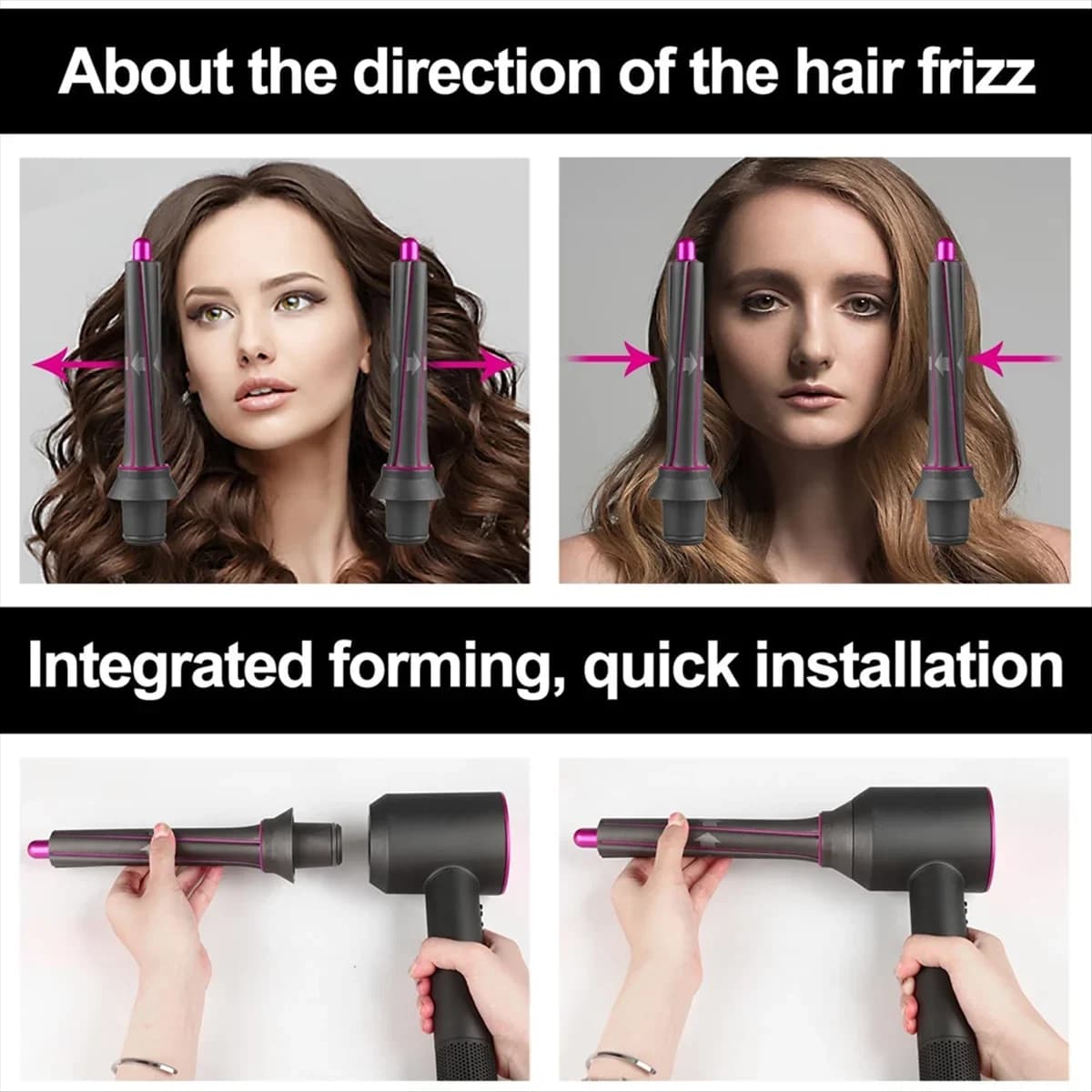 Accessorio Arricciacapelli Automatico per Asciugacapelli Dyson Supersonic, Spazzola Cilindrica Dorata