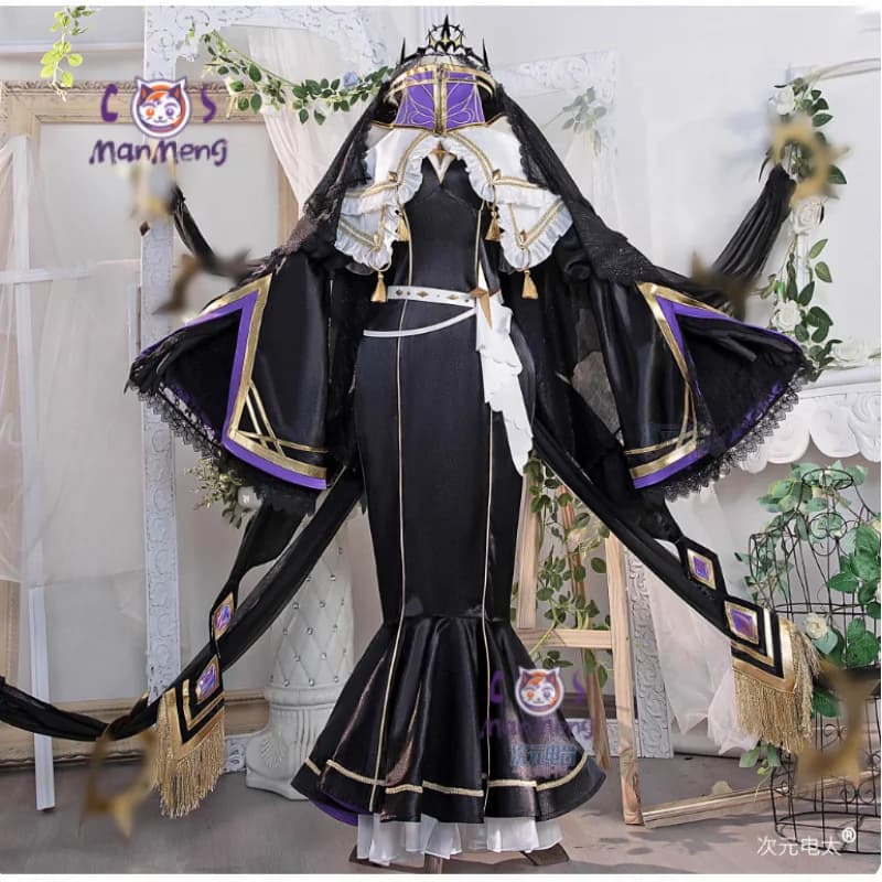 CC Costume cosplay Strega 3° anniversario Gonna coda di pesce corona guanti calzini set Halloween donna nuovo CC uniforme