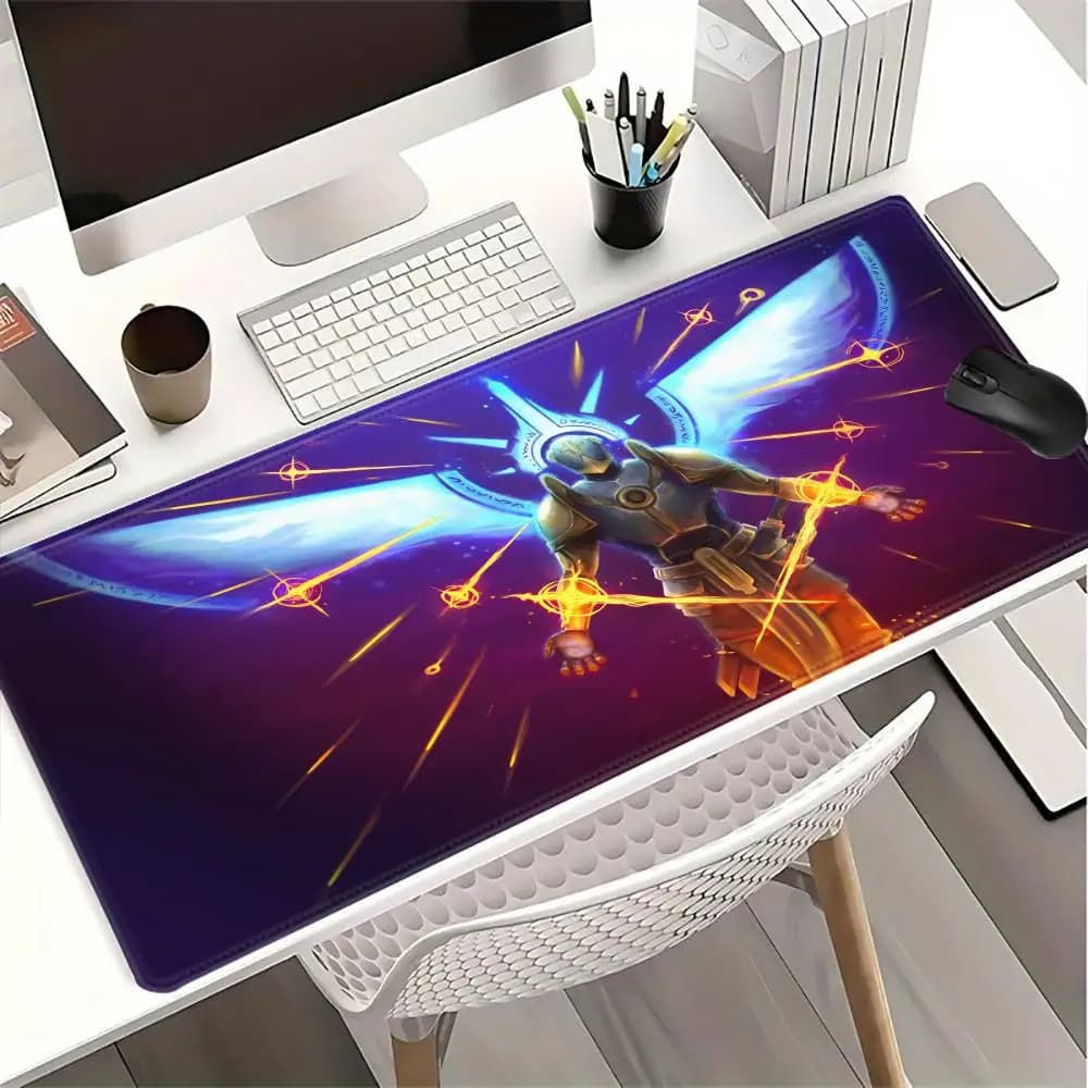 Tappetino per mouse ULTRAKILL Gabriel - Tappetino da scrivania del giudice dell'inferno Angelic Boss, Divine FPS Battle Art, regalo da gioco Cyber Heaven