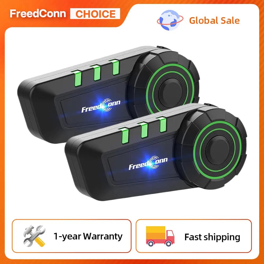 FreedConn Headphones Wireless FM IP65 Noise Cancellation Music FM Stereo IP65 Waterproof