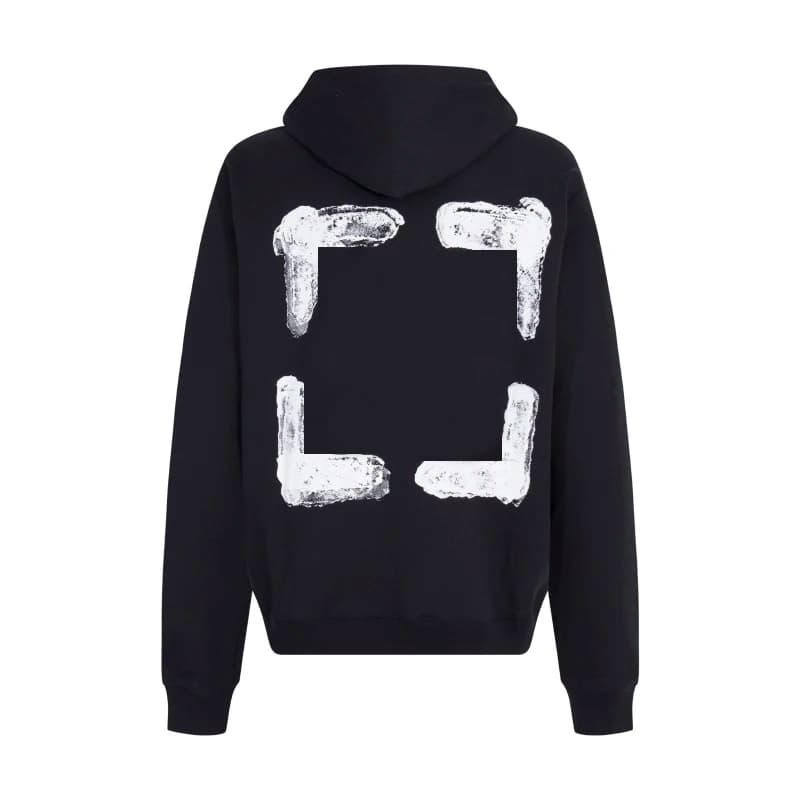 Felpa con Cappuccio Oversize Unisex 25SS "Arrow" con Freccia Sovrapposta Effetto Sfocato, Stile Hip-Hop
