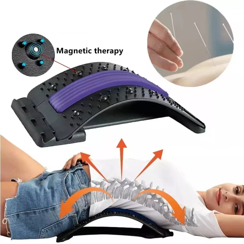 Massaggiatore Magnetico per la Schiena, Correttore di Postura, Supporto Lombare, Strumento Terapeutico per Allungamento della Colonna Vertebrale e Sollievo dal Dolore