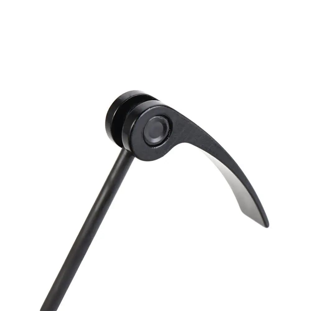 Leva a sgancio rapido in metallo 17,5 cm 13,5 cm Leva anteriore posteriore per bici Spiedini in acciaio nero Spiedini in acciaio per bicicletta Ruota anteriore pieghevole