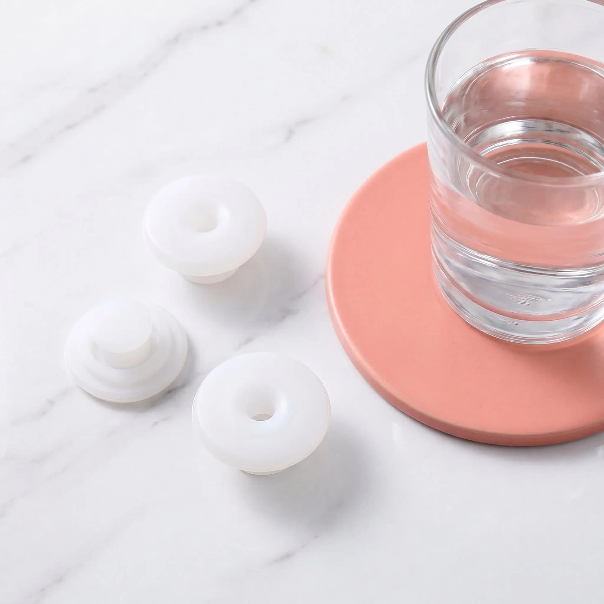 4 tappi in silicone per bottiglie d'acqua, tappi per fiaschette, guarnizioni anti-perdita, coperchi di ricambio anti-goccia