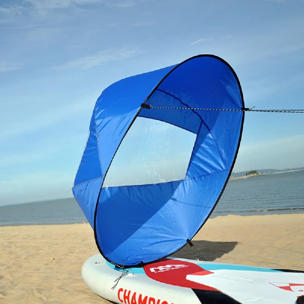 Kit per vela a vento per barca da kayak, tavola popup, vela a remi, pagaia a vento per barca a vento con finestra trasparente, accessori per kayak