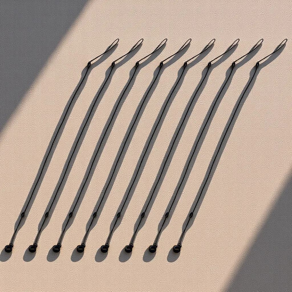 Set di 8 Cordini Elastici per Penne, Anello in Silicone Anti-Smarrimento per Penne Touch, Stilo per Firma, Scrittura e Disegno su Tablet, Portatile