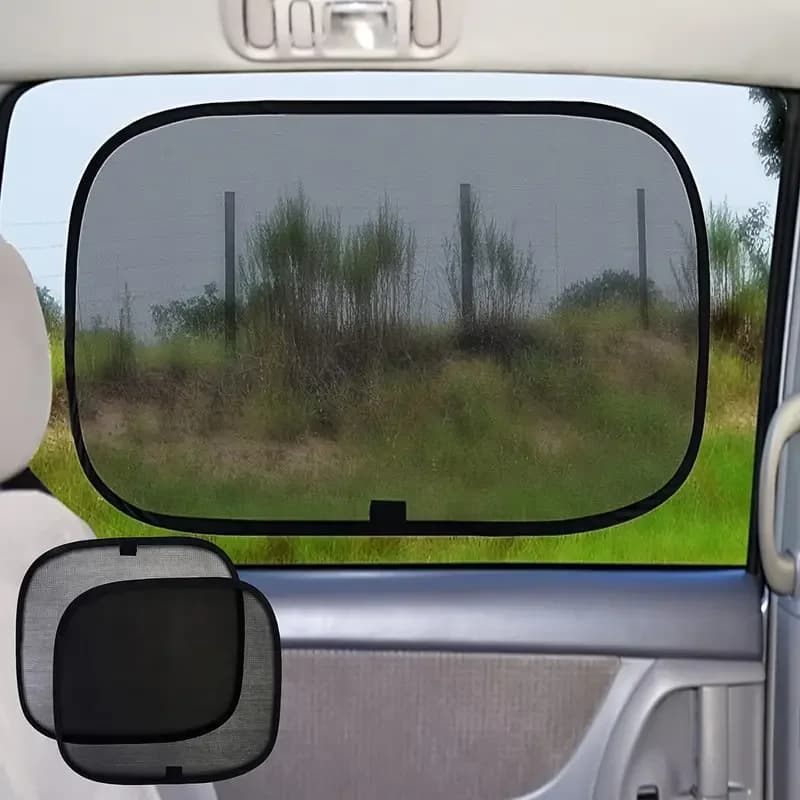 Tenda di protezione UV dello schermo della finestra laterale della maglia del parasole dell'automobile 2pcs con lo schermo dell'ombra della maglia di Nylon delle ventose per la maggior parte dei veicoli