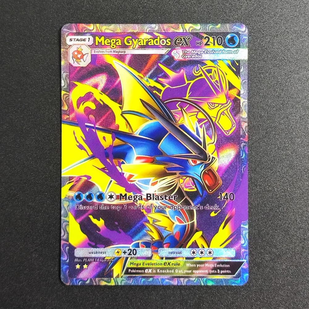 Carte Collezionabili Pokémon TCG Fai-da-Te, B1 Mega Rising Mega Gyarados EX, Carte Super Rare, Gioco Classico, Carte Anime, Giocattoli