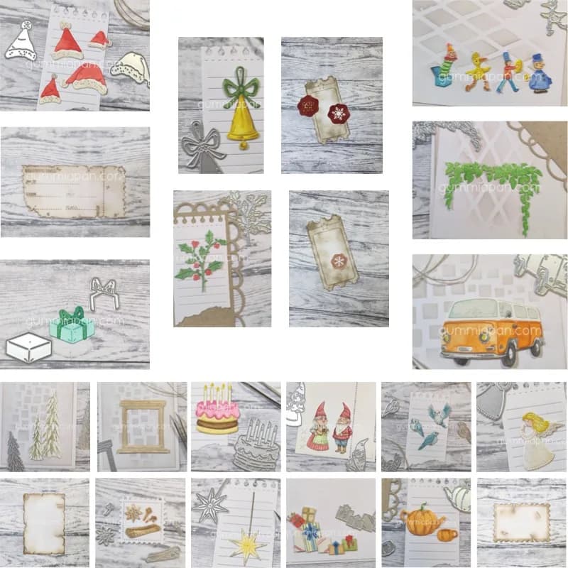 Windows Elf Mom and Elf Dad craft metal cutting dies mold strips sheet scrapbook paper craft knife mold blade punch stencils