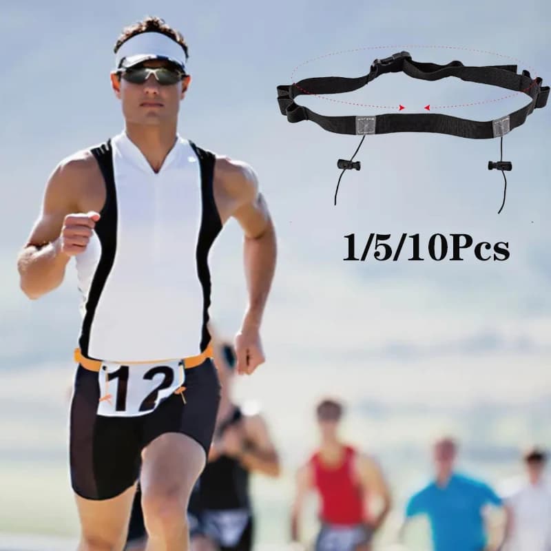 Elastic Belt Door Number for Running, Lifespan for Open Sports, Practical Accessories for Fitness and Marathon