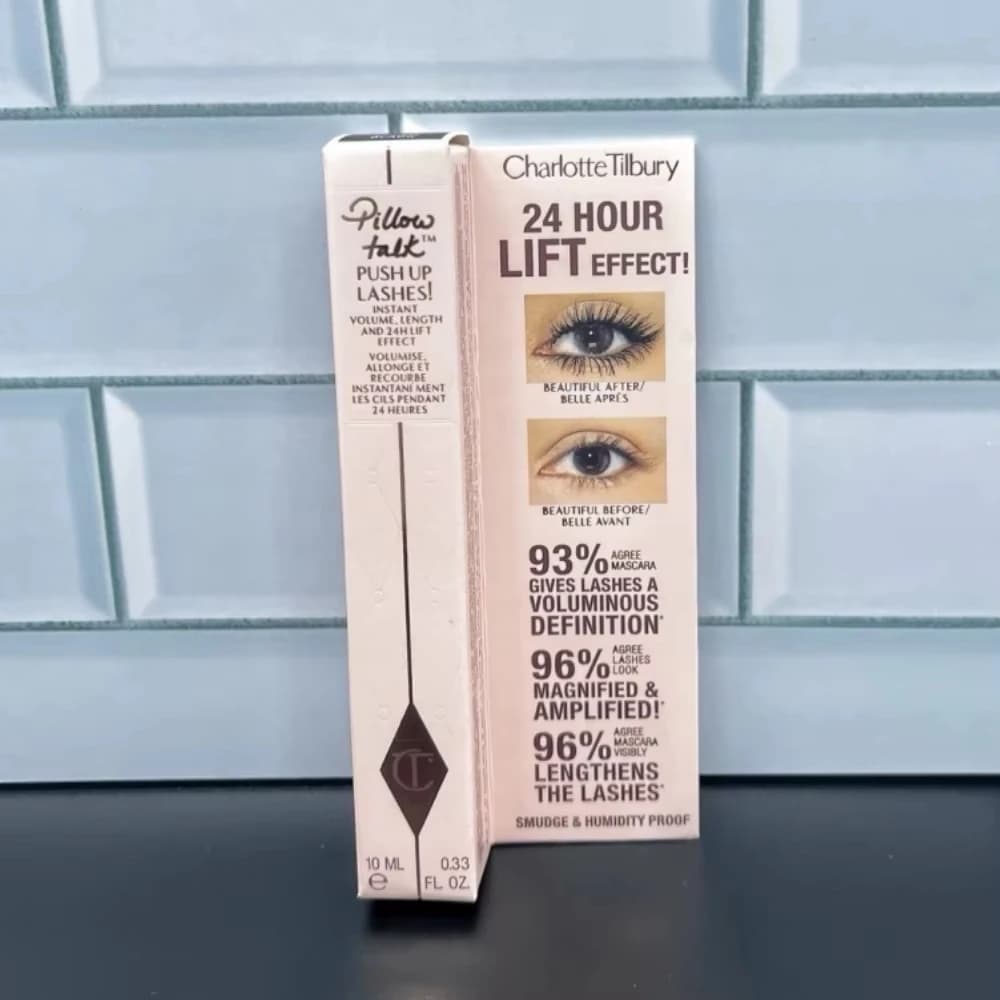 Charlotte Tilbury 4D Lengthening Mascara for Volumized Lashes Waterproof Sweatproof&Creamy Blush Stick Rosy Cheek Easy to Blend