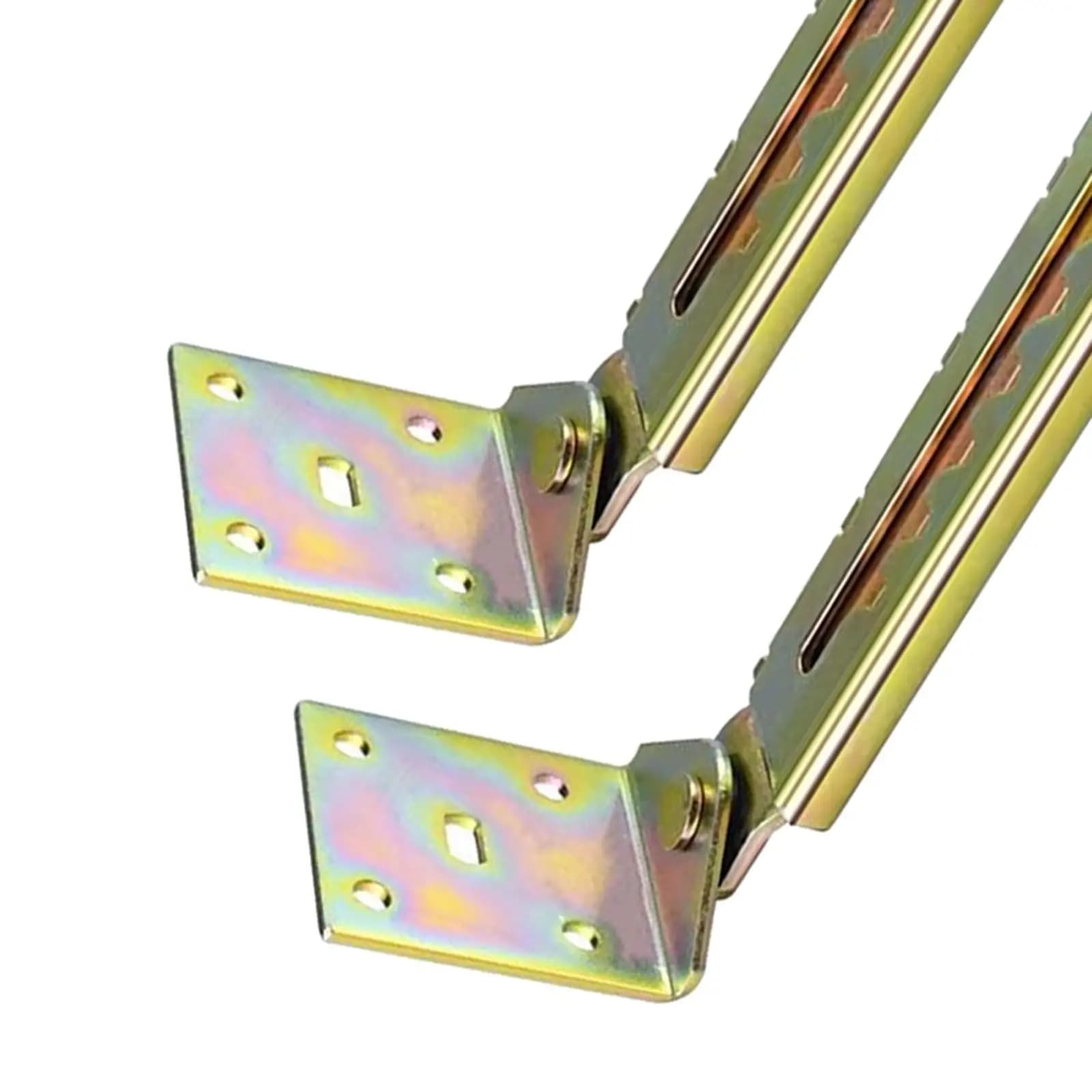 2Pcs Lifting Rod Hinge 10 Gear Multi Stage Hinge Hardware Lift Support Hinge for Cabinet Drawing Boards Sofa Table Headrest