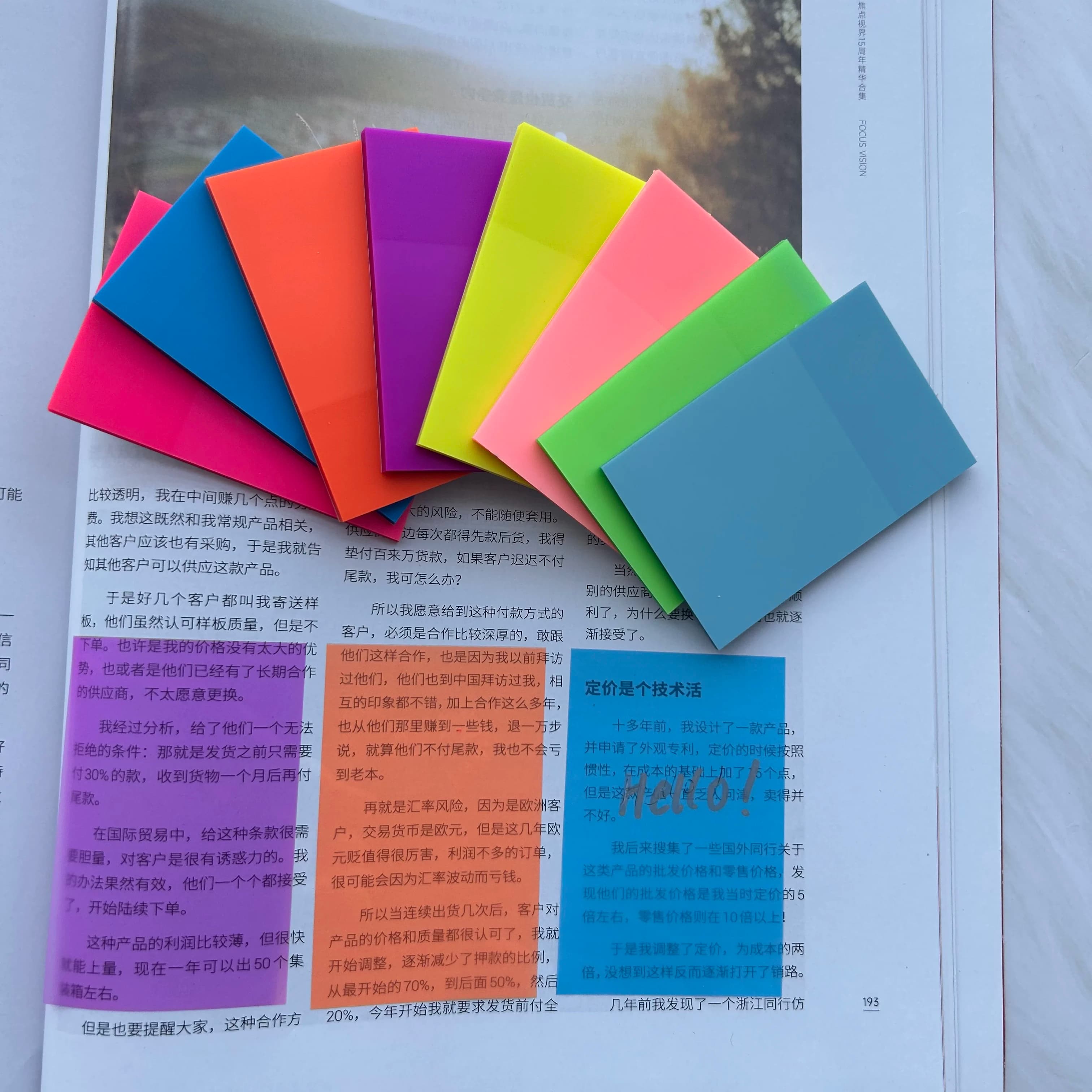 50-400 fogli trasparenti indice colorato bloc-notes creativi ufficio scuola cancelleria adesivi autoadesivi blocchetti per appunti adesivi