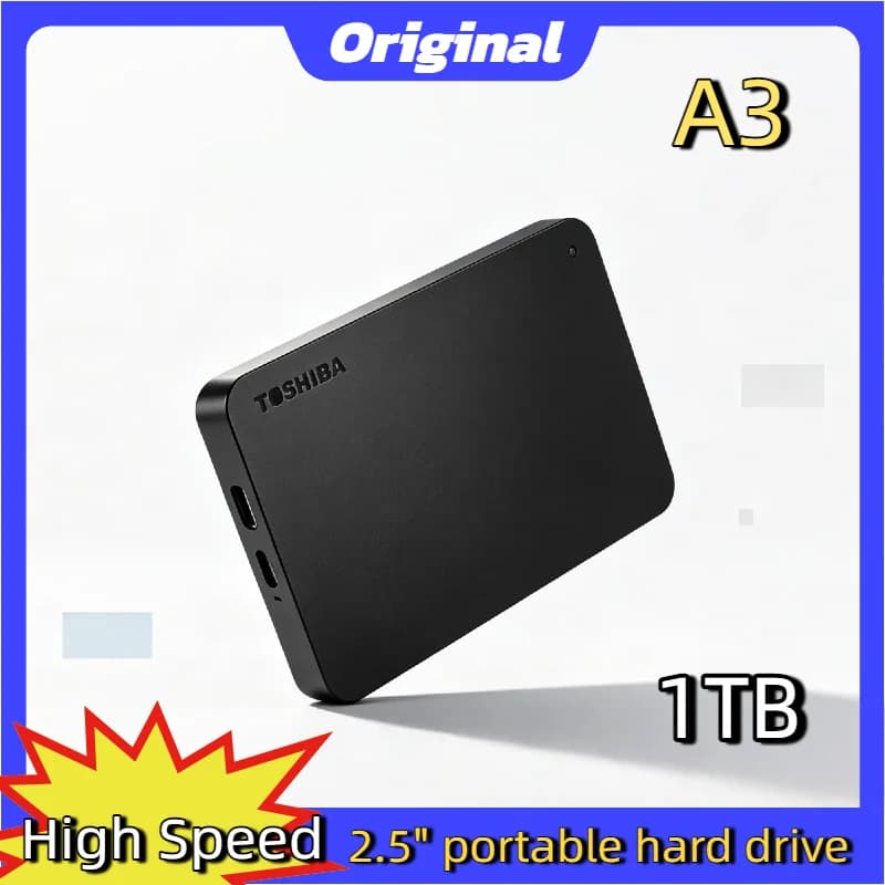 Compact Pro Box Storage For Toshiba OEM A3 Expansion 500GB 1TB 2TB USB3.0 External HDD 2.5 Inch Portable Hard Disk Drive